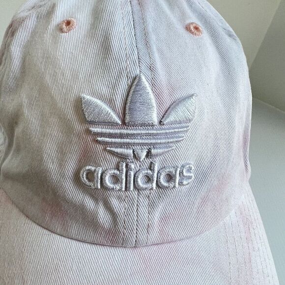 Adidas Originals Trefoil Pink Tie Dye Relaxed Adjustable Strapback Hat - Picture 4 of 9